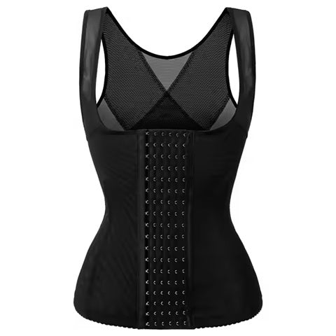 Women’s Waist Trainer Tank Top Shapewear – Adjustable Hook Corset Vest, Tummy Control Slimming Body Shaper, Seamless Compression Undergarment – S to 5XL Sizes