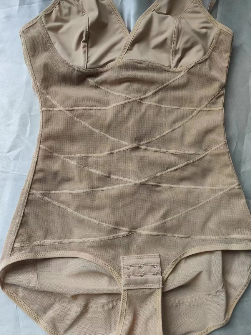 Curvear®️Women Body Shaper Tummy Control Shapewear Bodysuit Tank Top V Neck Bra Butt Lifter Thigh Slimmer Women Bodysuit