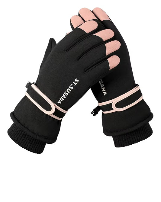 Waterproof Winter Gloves – Warm Fleece-Lined, Touchscreen Snow Gloves for Cold Weather, Windproof, Ideal for Skiing, Hiking, and Daily Use