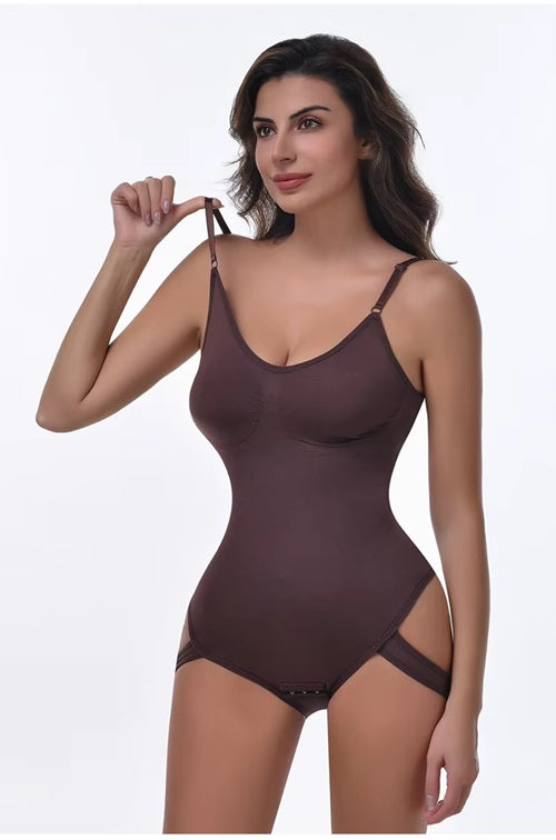Curvear®️Women High Compression Shapewear Abdominal Control Trainer Adjustable Seamless Thong Hip Lifting Full Body Shapewear