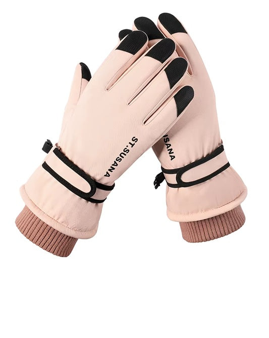 Waterproof Winter Gloves – Warm Fleece-Lined, Touchscreen Snow Gloves for Cold Weather, Windproof, Ideal for Skiing, Hiking, and Daily Use