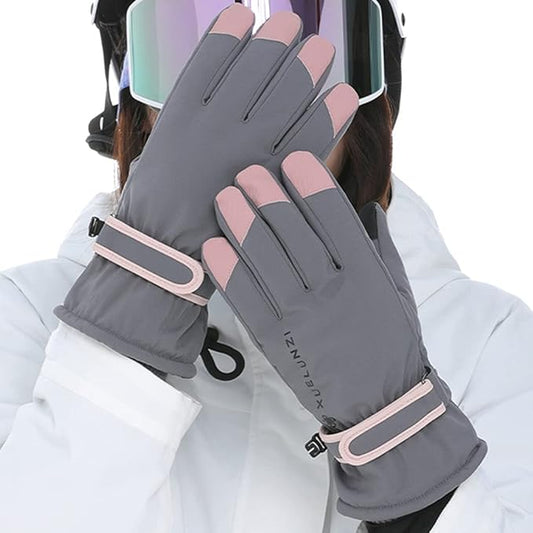 Waterproof Winter Gloves – Warm Fleece-Lined, Touchscreen Snow Gloves for Cold Weather, Windproof, Ideal for Skiing, Hiking, and Daily Use