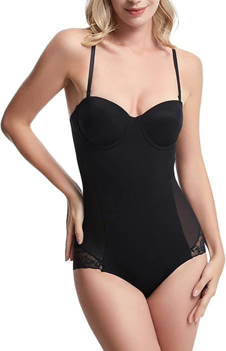 Curvear®️Bodysuit Shapewear for Women Tummy Control Dress Backless Body briefer Tops Body Shaper With Built-in Bra Seamless Bra