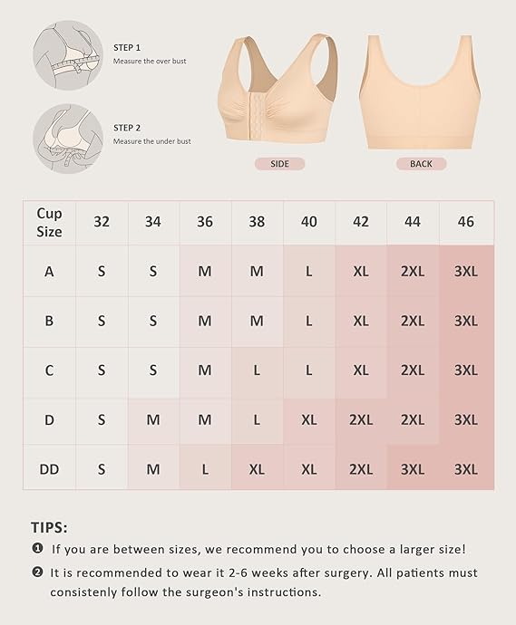 Curvear®️Women One Piece Seamless Reversible Wireless Comfort Bust Support Front Buckle Shaper Bra for Women Shapewear