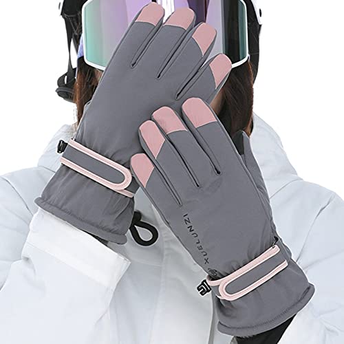 Waterproof Winter Gloves – Warm Fleece-Lined, Touchscreen Snow Gloves for Cold Weather, Windproof, Ideal for Skiing, Hiking, and Daily Use