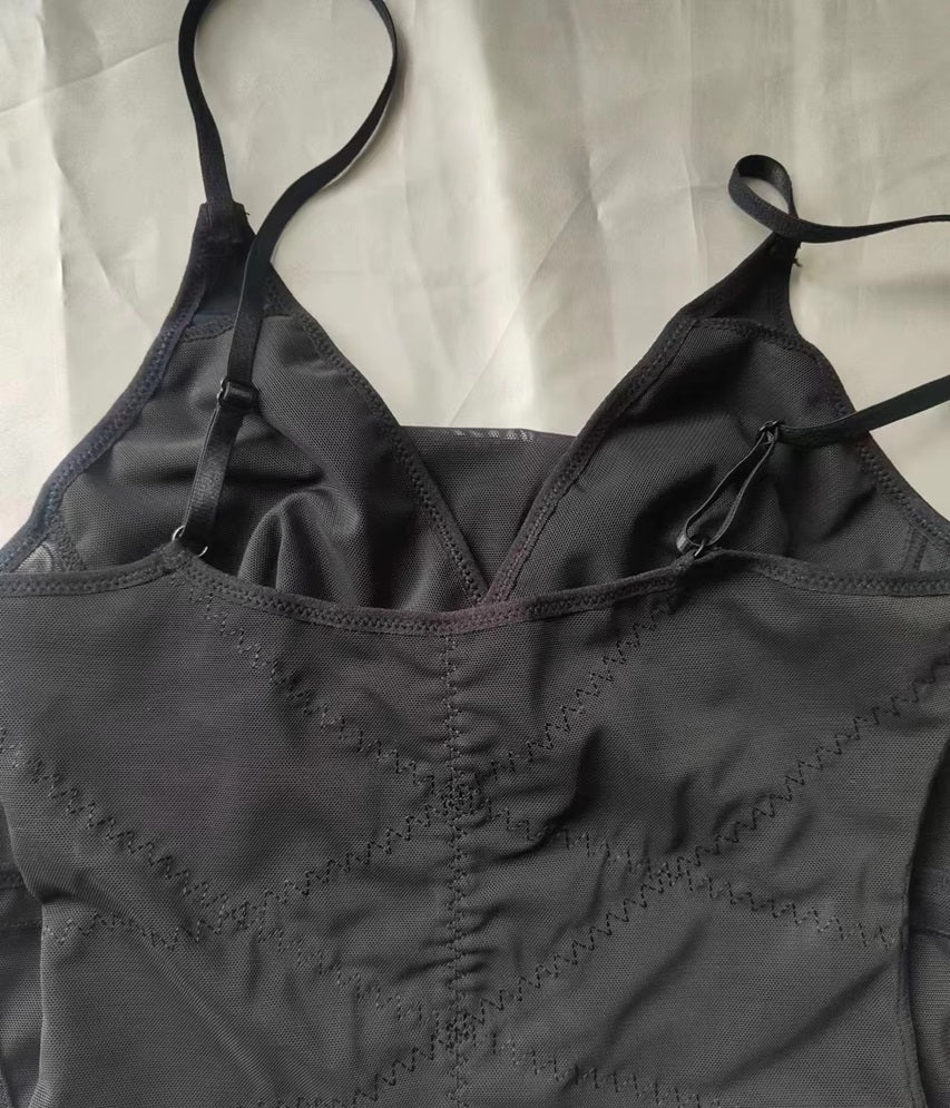 Curvear®️Women Body Shaper Tummy Control Shapewear Bodysuit Tank Top V Neck Bra Butt Lifter Thigh Slimmer Women Bodysuit