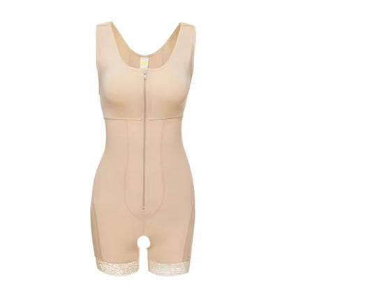 Curvear®️Women's Seamless Girdle Zipper Full Body Shaper Size Bodysuit Post Surgery Firm Shapewear Colombian Tummy Control Slimming