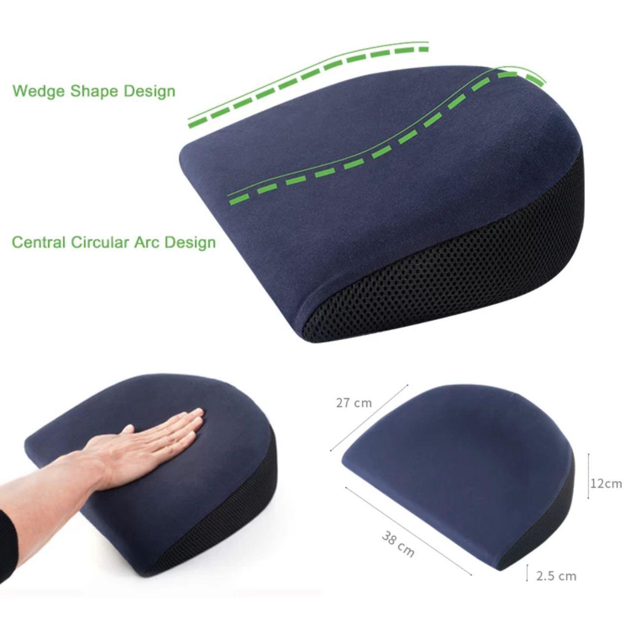 Curvear®️Pregnancy Pillow for Pregnant Women | Memory Foam Maternity Pillow Wedge for Supporting Belly, Back During Pregnancy - Provides Soft-Support