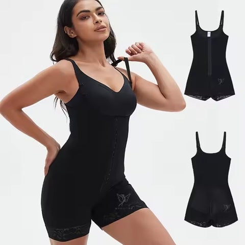 Curvear®️Women Latex Shaper t Cincher Slimming Zipper Buckle Full Body Shape Tummy t Control Bods Butt Lifter Shapewear