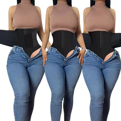 Curvear ®️Sculpt Waist Trainer Tummy Control Waist Wrap With Body Shaper for Women Corset Shapewear Colombian Girdle Touch