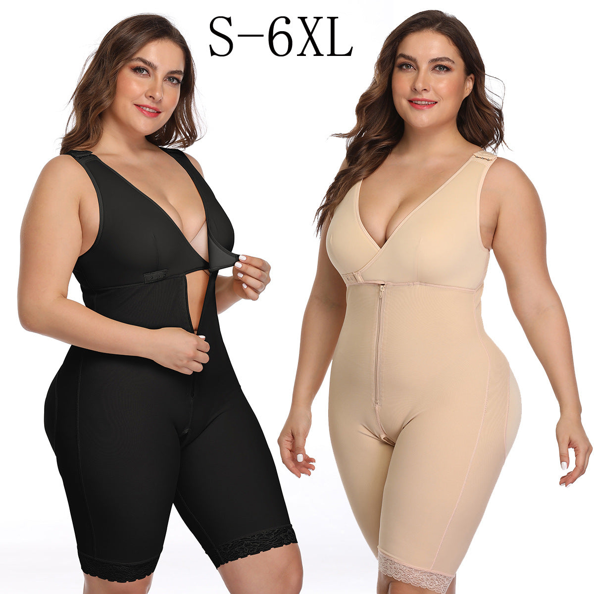 Curvear®️Full Body Shaper Modelling Waist Trainer Butt Lifter Thigh Reducer Abdominal Control Push Up Shapewear