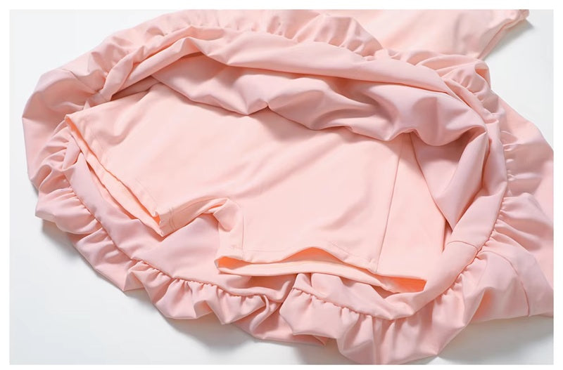 Women's Black One-Piece Activewear Dress with Built-in Shorts – Lightweight, Stretchable, Quick-Dry Tennis & Workout Dress with Pocket – Sleeveless Gym & Yoga Outfit