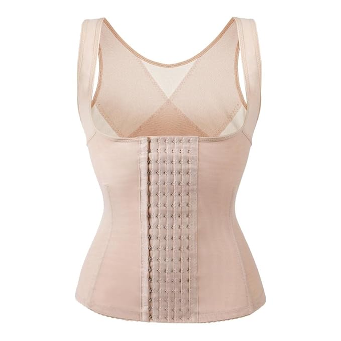 Women’s Waist Trainer Tank Top Shapewear – Adjustable Hook Corset Vest, Tummy Control Slimming Body Shaper, Seamless Compression Undergarment – S to 5XL Sizes