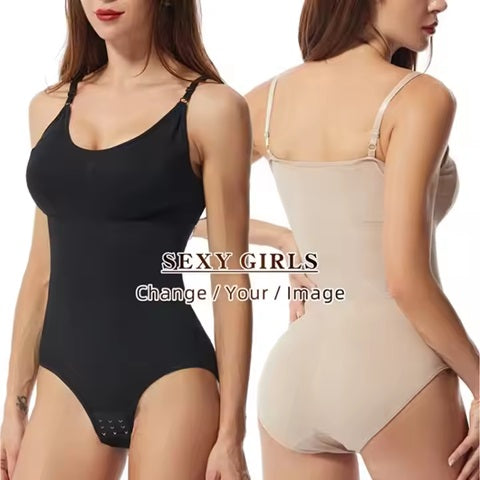 Curvear®️Shapewear women's open crotch lifting hips abdomen briefs shaping suspenders elastic body corset