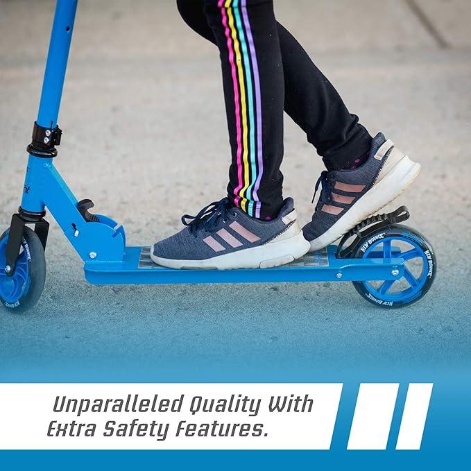 Curvear®️Scooter for kids over 6,teens and adults ,foldable kick scooter with wheels, anti-slip deck & adjustable height