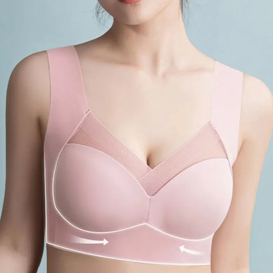 Curvear®️Bras For Women Seamless Plus Size Bra Tops Full Coverage Hide Back Fat Comfortable