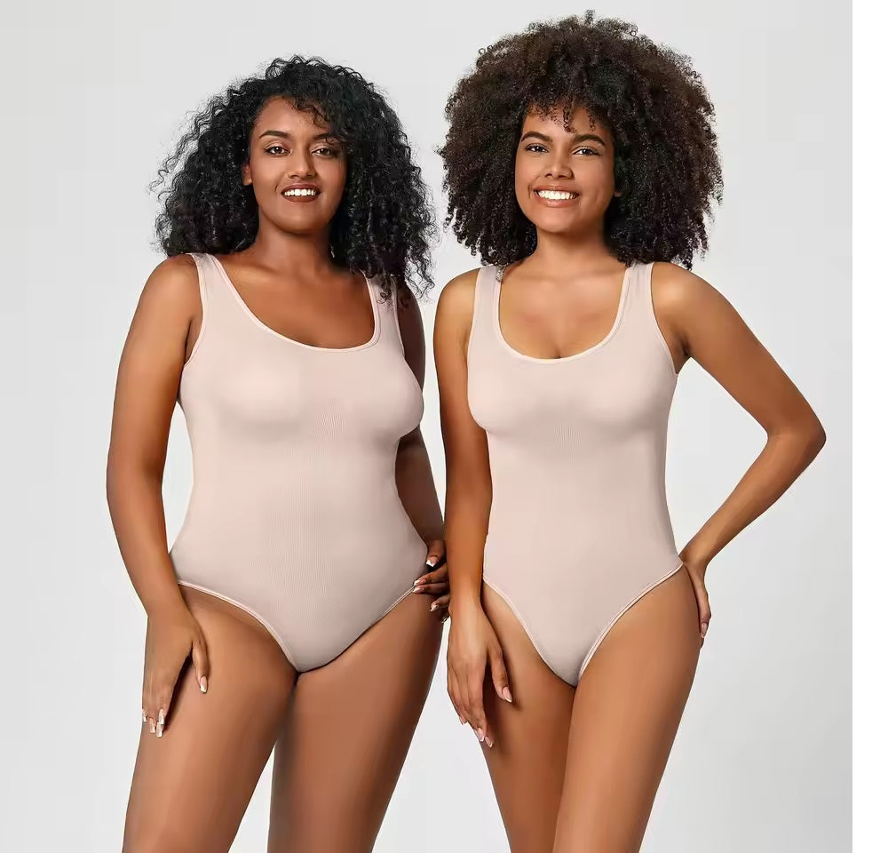 Curvear®️Corset Shapewear Jumpsuit Bodybuilding Waistcoat Seamless Large Size T-shaped Lose Weight Close-fitting Body Shaping Backless