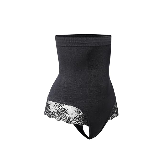 Curvear®️Women's Sexy Lace Panties High Waist Black Briefs Plus Size Underwear Gift