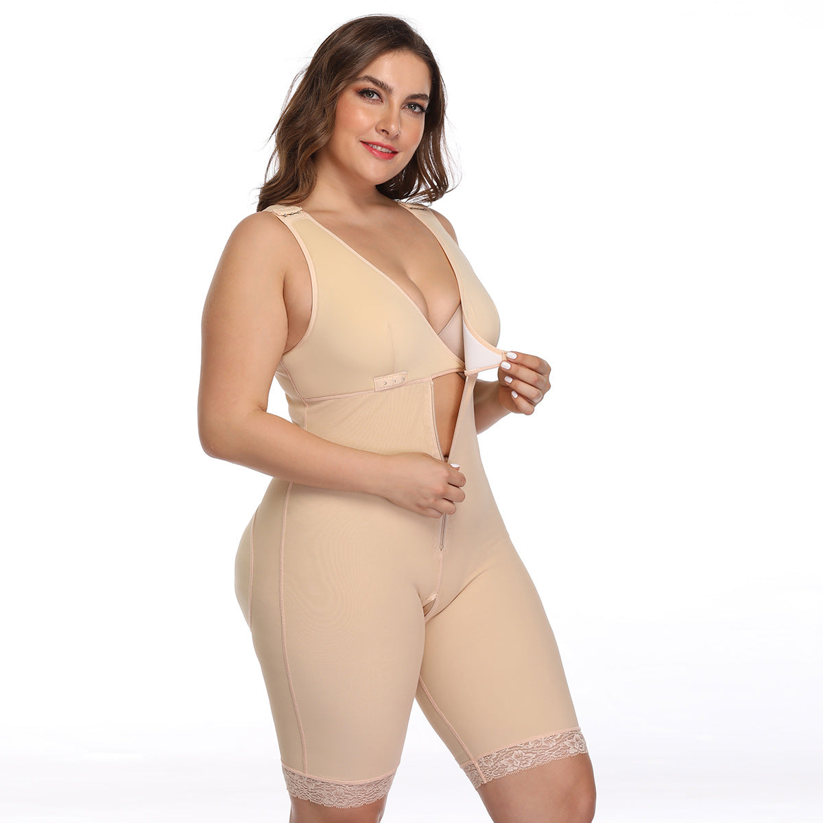 Curvear®️Full Body Shaper Modelling Waist Trainer Butt Lifter Thigh Reducer Abdominal Control Push Up Shapewear