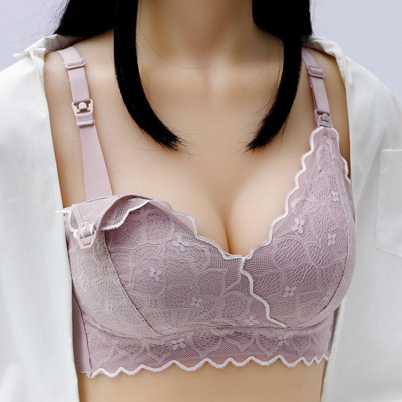 Curvear Women Nursing Bra Comfortable Breastfeeding Bra Pregnancy Clothes Maternity Feeding Bra