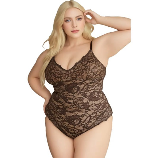 Curvear®️Bodysuit Adjustable Breathability Abdominal Compression Waist Cinching Tight Fitting Women's Lace Shapewear
