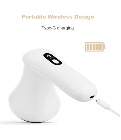 Body Slimming Massager for Fat Reduction and Cellulite – 5-in-1 Electric Handheld Massager with Interchangeable Heads, LED Display & Multiple Intensity Settings