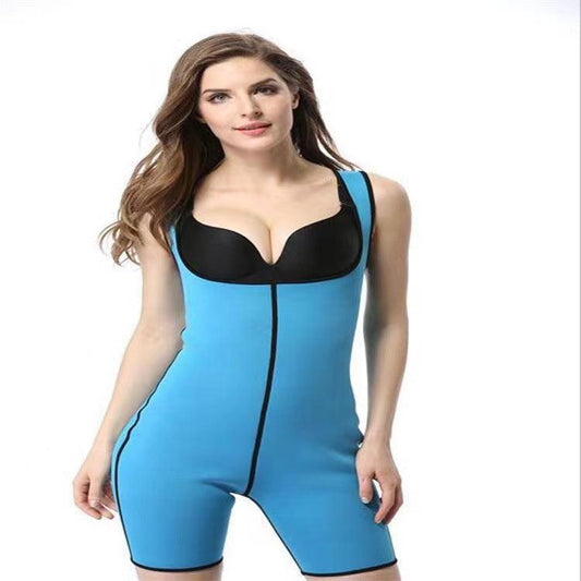 Curvear®️Waist Cincher Weight Loss Ultra Sweat Body Shapers Stretch Gym Exercise Hot Neoprene Waist Training Corsets Women's Full Body Shaper Sport Sweat Thermo Neoprene Enhancing Bodysuit