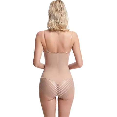 Curvear®️Bodysuit Shapewear for Women Tummy Control Dress Backless Body briefer Tops Body Shaper With Built-in Bra Seamless Bra
