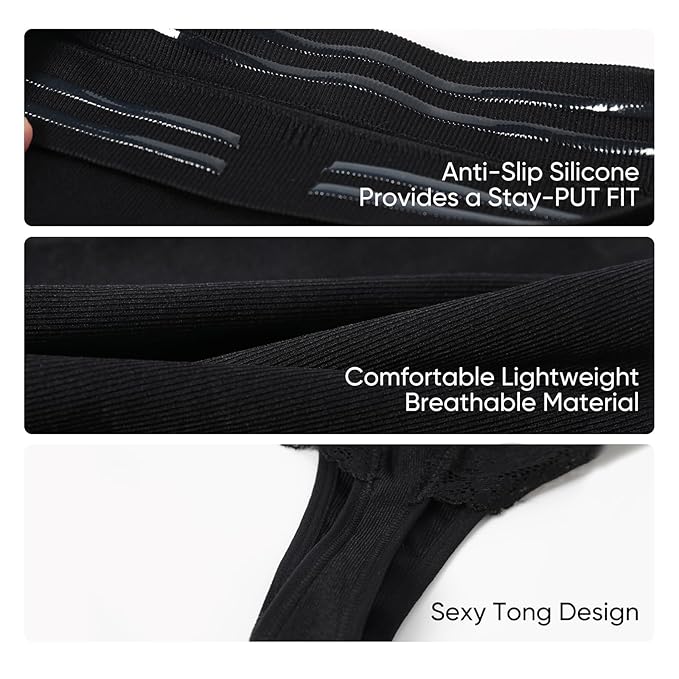 Curvear®️Women's Sexy Lace Panties High Waist Black Briefs Plus Size Underwear Gift