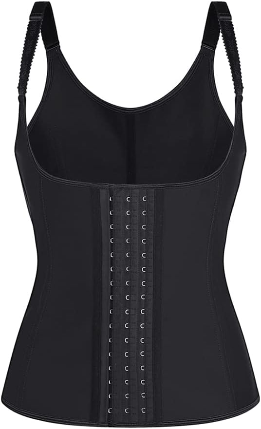 Curvear®️Adjustable Shoulder Straps Body Shaper 9 Spiral Steel Boned Waist Training Corset Vest