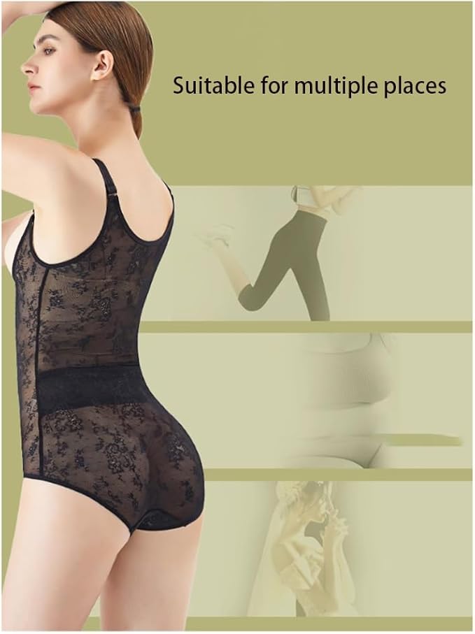 Curvear®️Lace Bodysuit for Women Tummy Control Body Shaper Butt Lifter Waist Buttock Puller Abdomen Shapewear