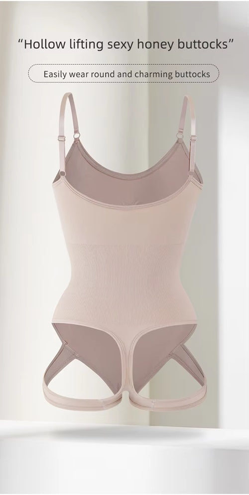 Curvear®️Women High Compression Shapewear Abdominal Control Trainer Adjustable Seamless Thong Hip Lifting Full Body Shapewear