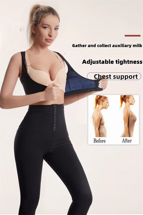 Curvear®️Women Weight Loss Upper Arm Slimming Shaper Posture Corrector Top Shapewear Post Sweat Trimmer Slimmer Chest Lifter