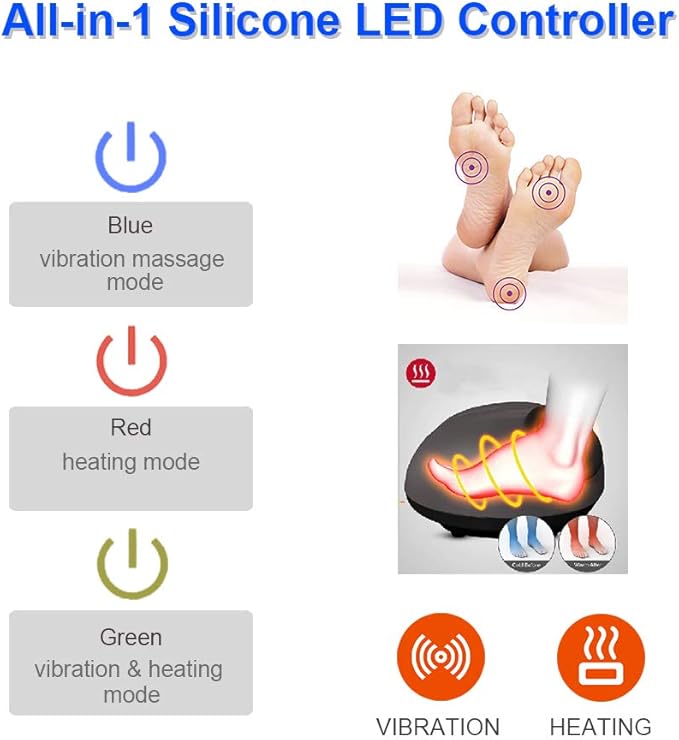 Electric Heated Foot Warmer with Plush Cover & Auto Shut-Off