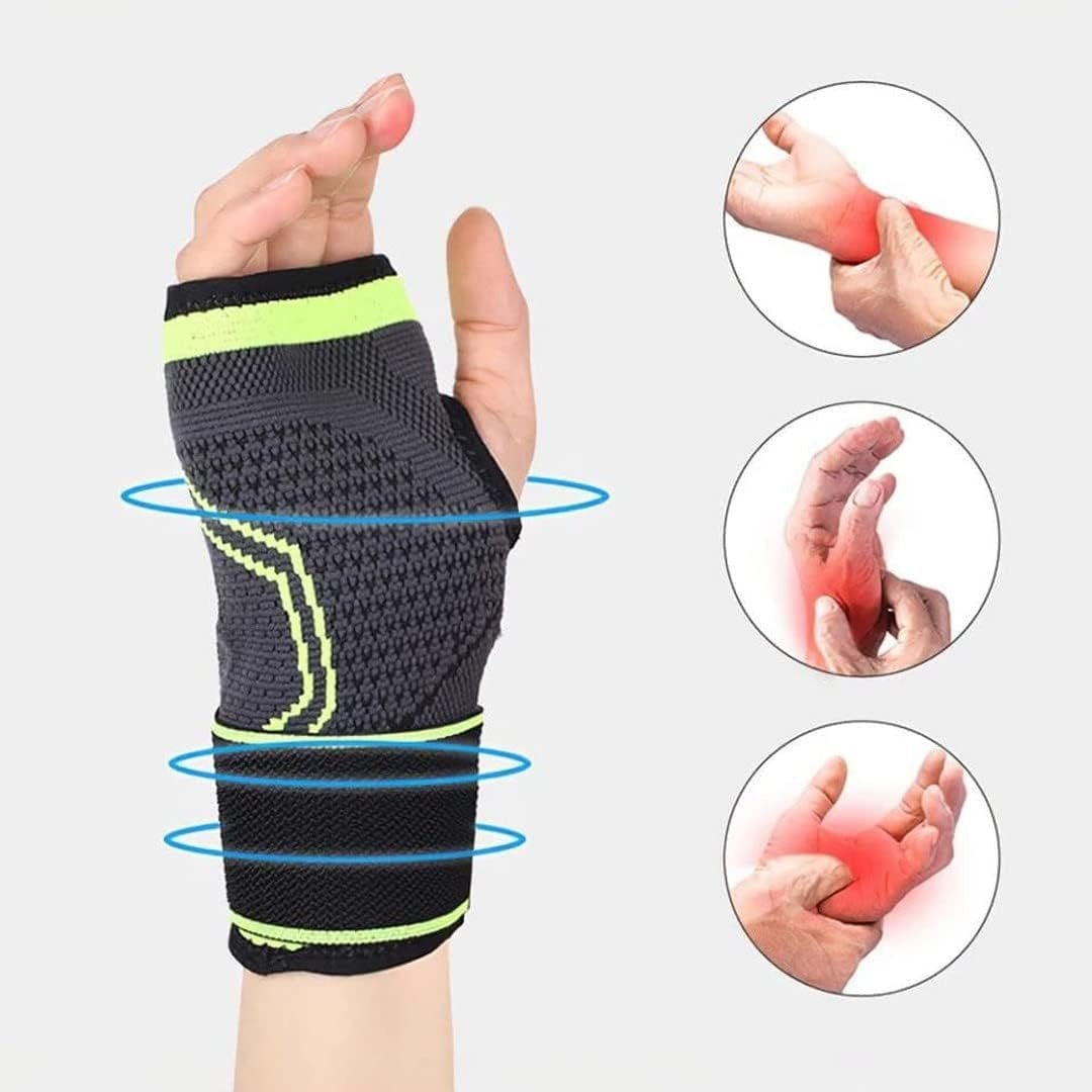 Curvear Adjustable Elastic Artificial Wrist Support, Hand Bandage, Outdoor Wristband, Elastic Bug Support, Hand Protector, Round Carpal Tunnel, 1 Piece
