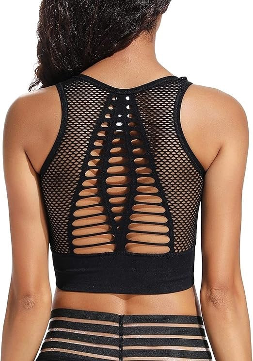 Curvear Seamless High Impact Sports Bra for Women, Hollow Fabric Keep You Cool And Dry for The Most intense Workouts 2 pack