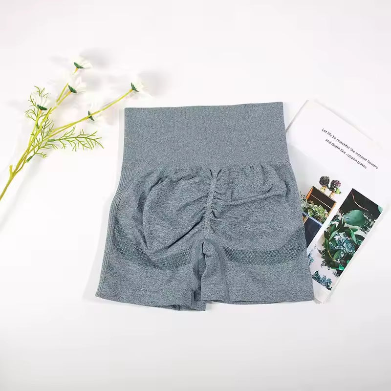 Curvear Seamless Sports Set for Women Yoga Bra Soaked Cycling Shorts Elastic Workout Outfit Sportswear 2 Piece Set