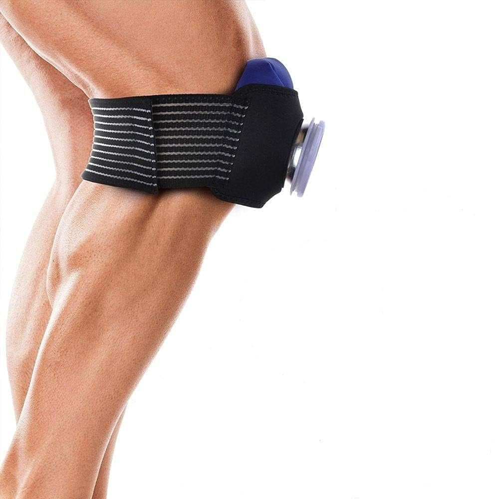 Curvear Ice Bag Pack Reusable Ice Bag for Injuries, Hot & Cold Therapy and Pain Relief with 2 Adjustable Wrap for Knee Injury, Pain, Arthritis, Sprain, Strain, 5-Pack, 3 Sizes 6"/9"/11" Cold Pack