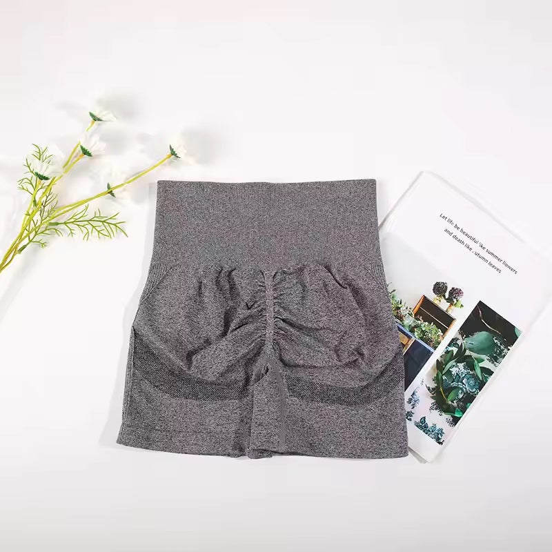 Curvear Seamless Sports Set for Women Yoga Bra Soaked Cycling Shorts Elastic Workout Outfit Sportswear 2 Piece Set