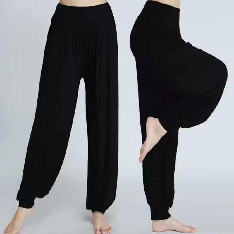 Curvear Super Soft Woman Modal Harem Pants Elastic Yoga Pants Dance Pants Sport Pants