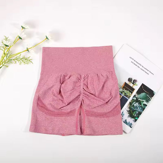 Curvear Seamless Sports Set for Women Yoga Bra Soaked Cycling Shorts Elastic Workout Outfit Sportswear 2 Piece Set