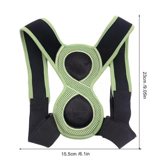 Curvear Adjustable Posture Brace for Kids and Adults, Upper Back Support, Neck, Spine Initiated, 8 Shapes for Correct Alignment and Comfort