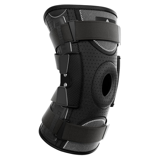 Curvear Professional Hinged Knee Brace, Medical Knee Support with Removable Dual Side Stabilizers for Knee Pain, Arthritis, Meniscus Tear, Swollen, Injury Recovery, Joint Pain Relief, ACL. Men & Women