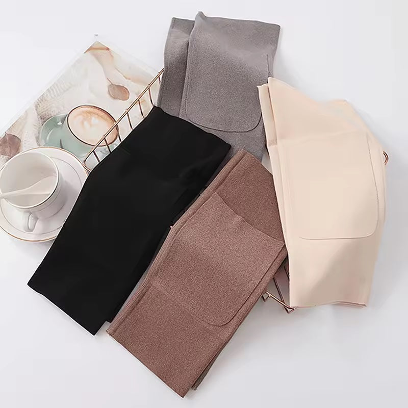 Curvear 1 Pair Winter Warm Knee Pads for Women Men Knee Protector for Cold Legs Running