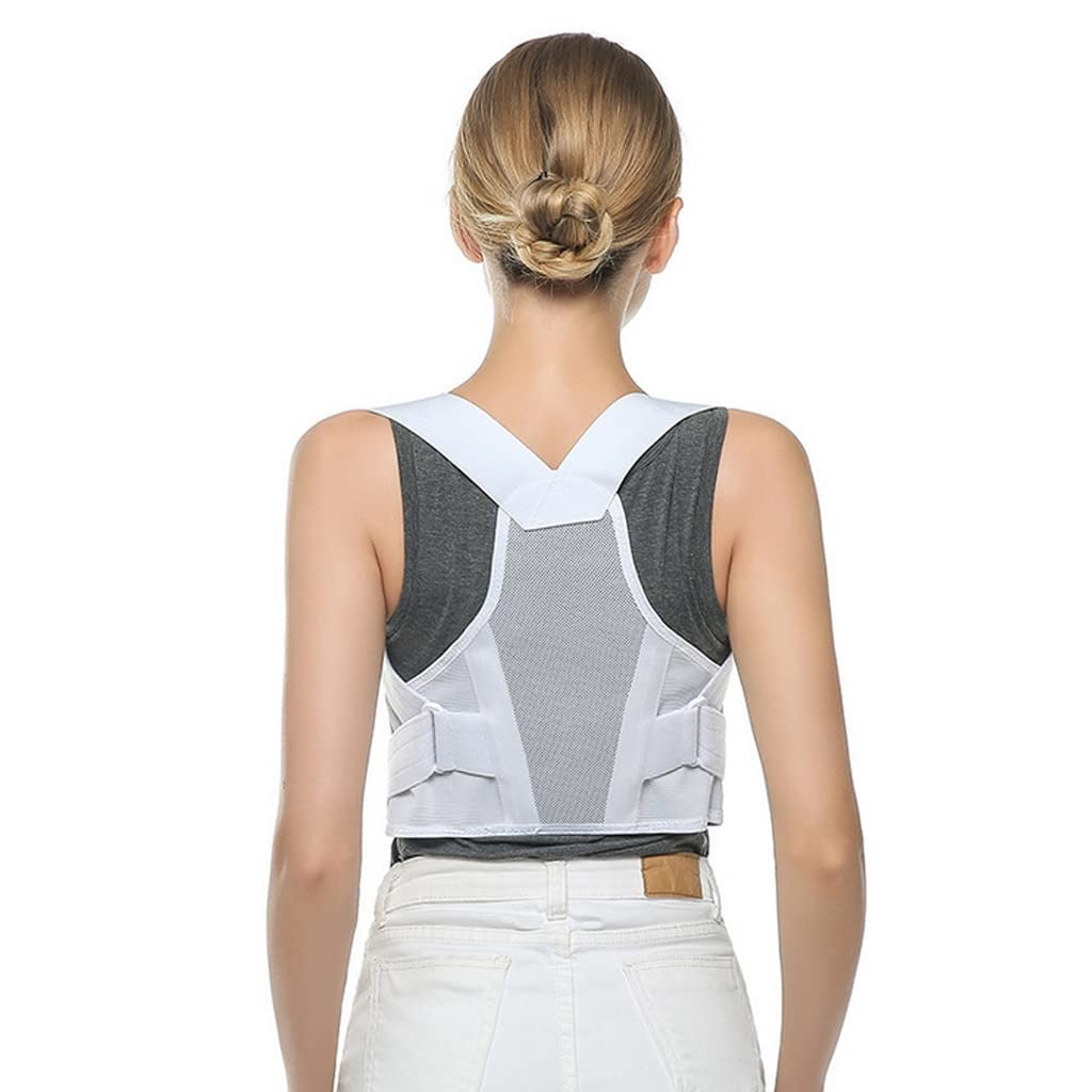 Curvear Fully Adjustable Fixed Strap Posture Corrector Breathable Straightener Upper Spine Support Back Brace for Men and Women