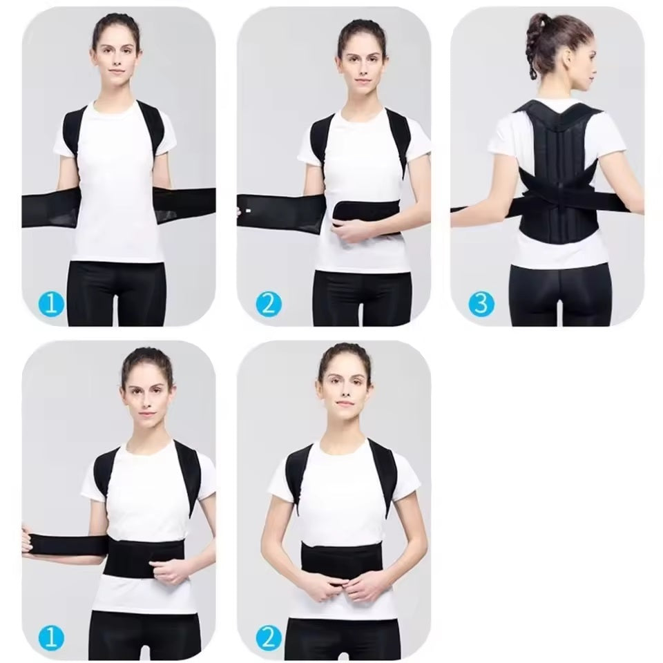 Curvear Adjustable Posture Corrector - Back Straightener for Upper/Middle Spine