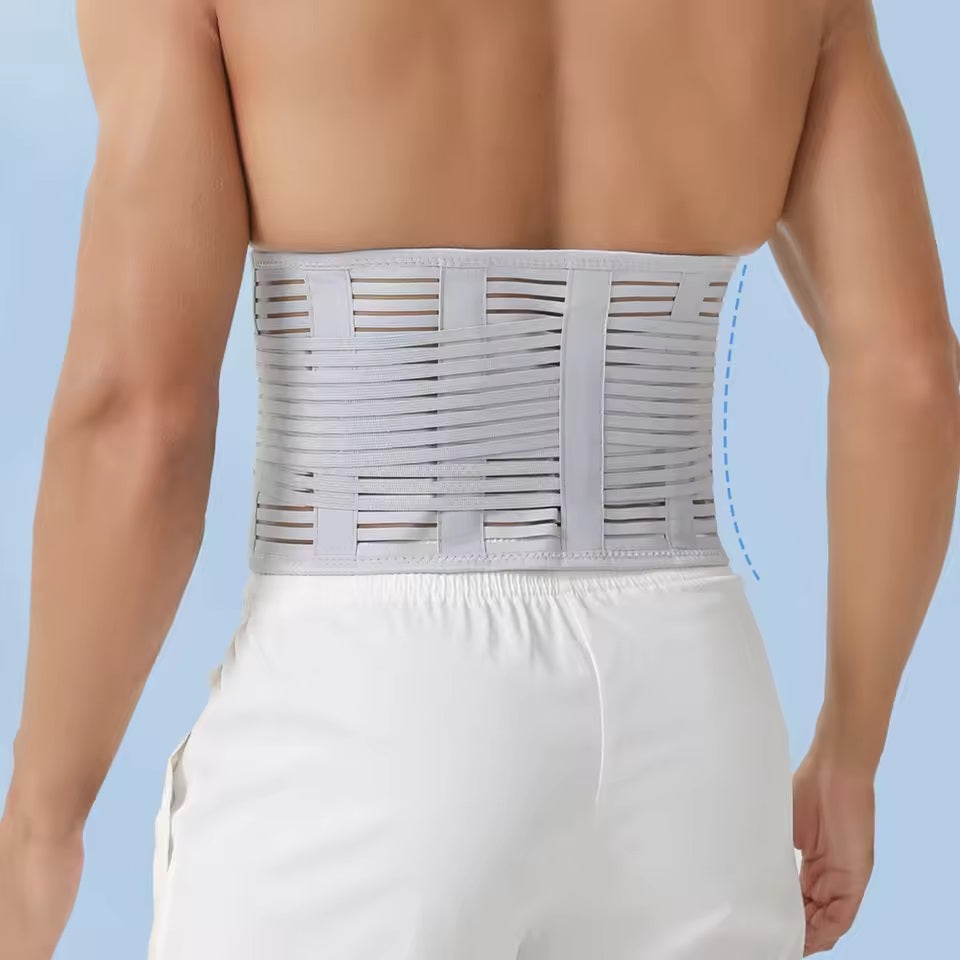 Curvear Ergonomic Lumbar Support Belt for Men and Women, Adjustable Breathable Lower Back Brace