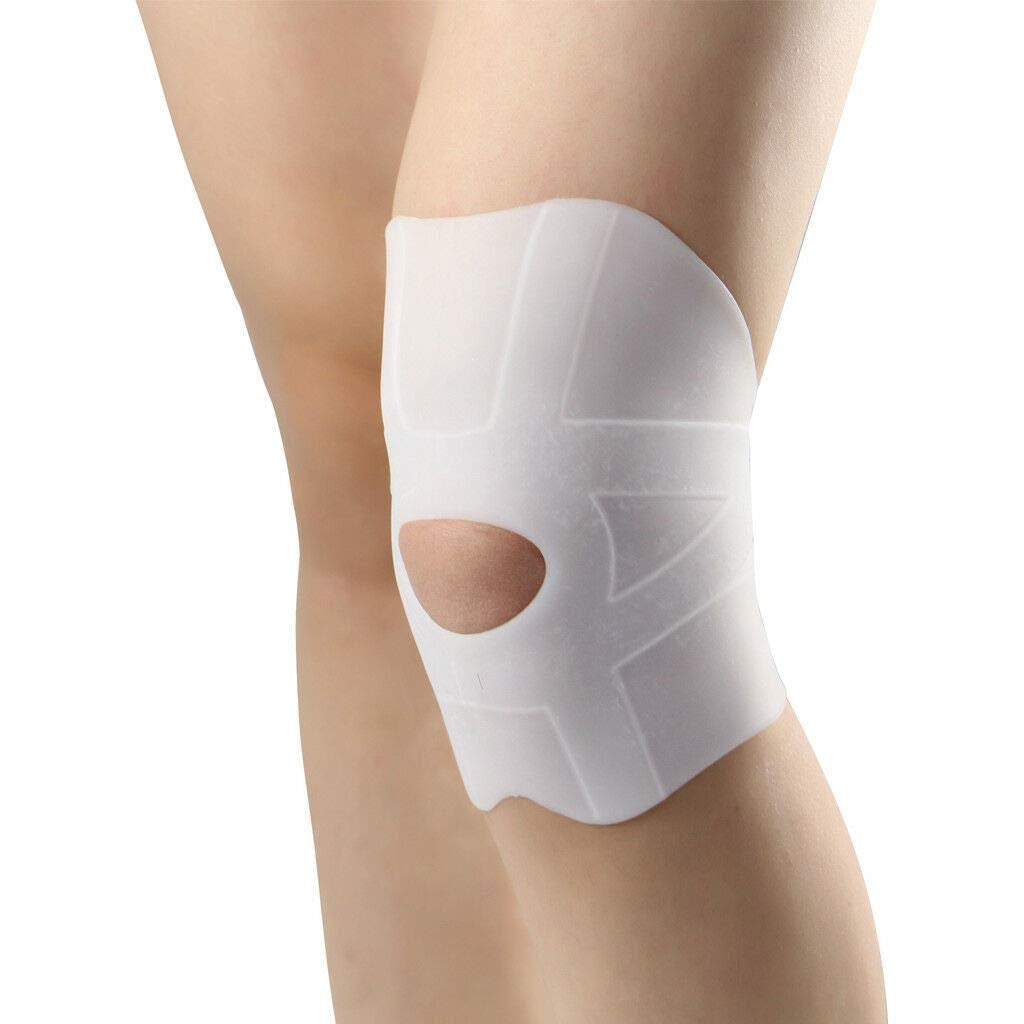 Curvear Soft Silicone Gel Knee Pads with Adjustable Strap: Comfortable Support and Protection for Pain Relief
