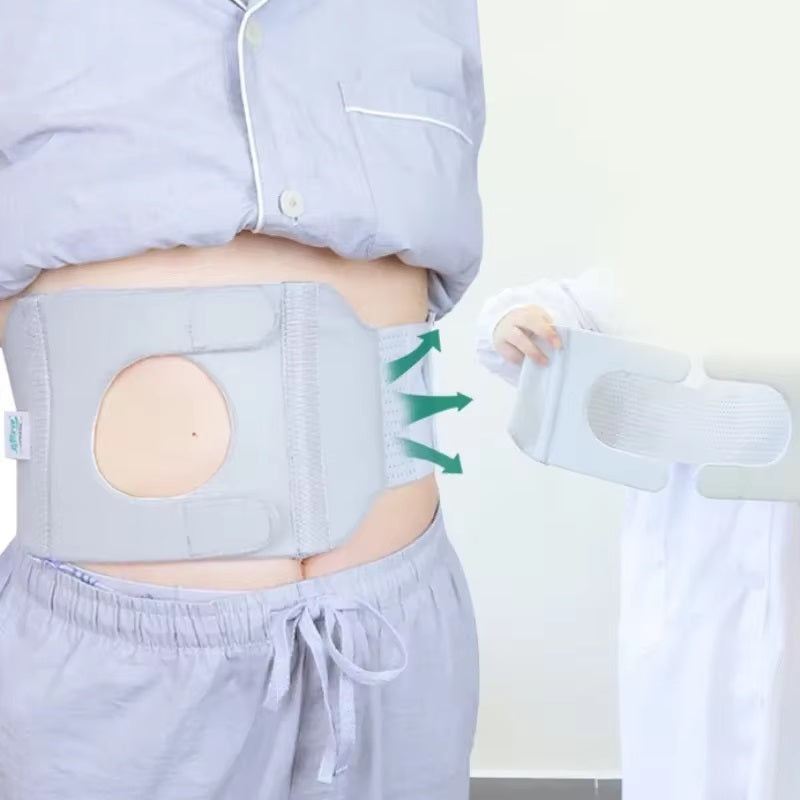 Curvear Elastic Stoma Back Belly Support Band with Adjustable Pocket & Abdominal Strap for Comfortable, Secure Support
