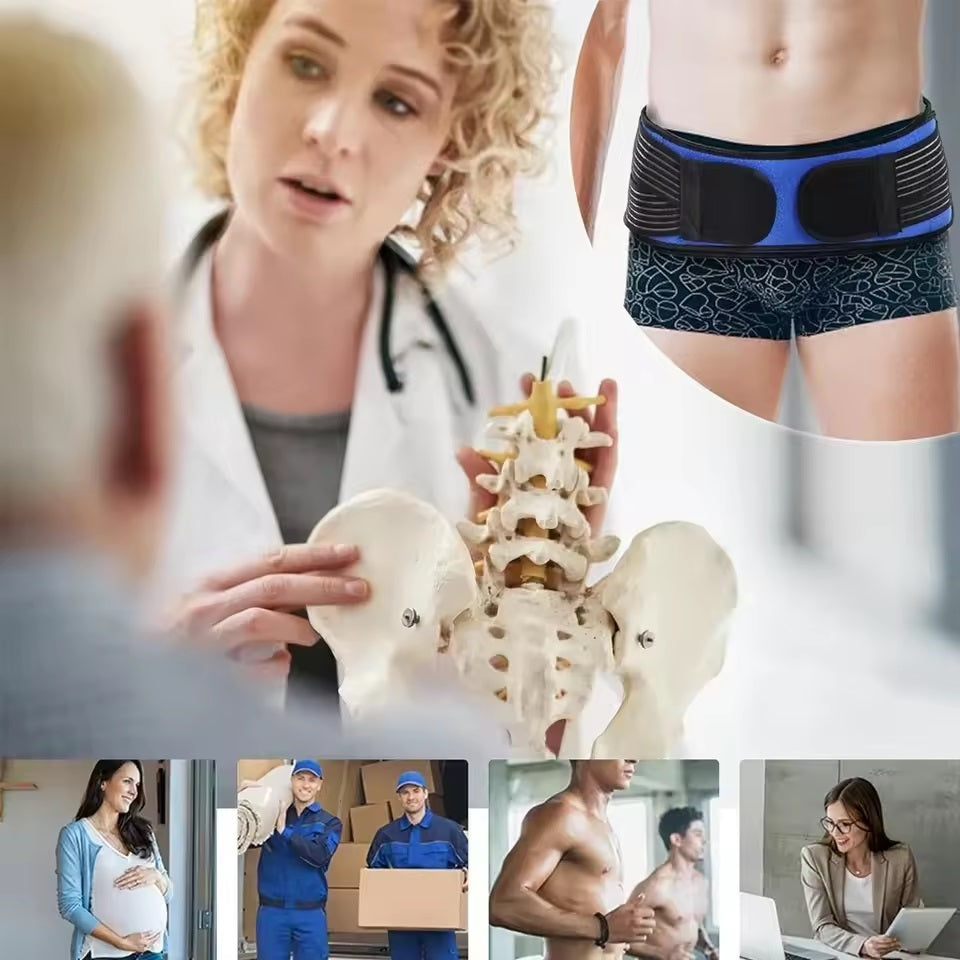 Curvear Sacroiliac Hip Belt for Lower Back & Leg Pain Relief, Supports SI Joint Dysfunction, Pelvic Stability, and Sacral Nerve Pain